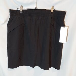 RBX Women's Athleisure Sporty Black Mini Skort - XL